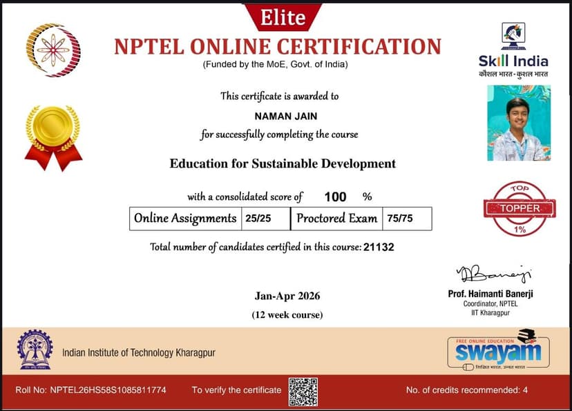 NPTEL Certifications