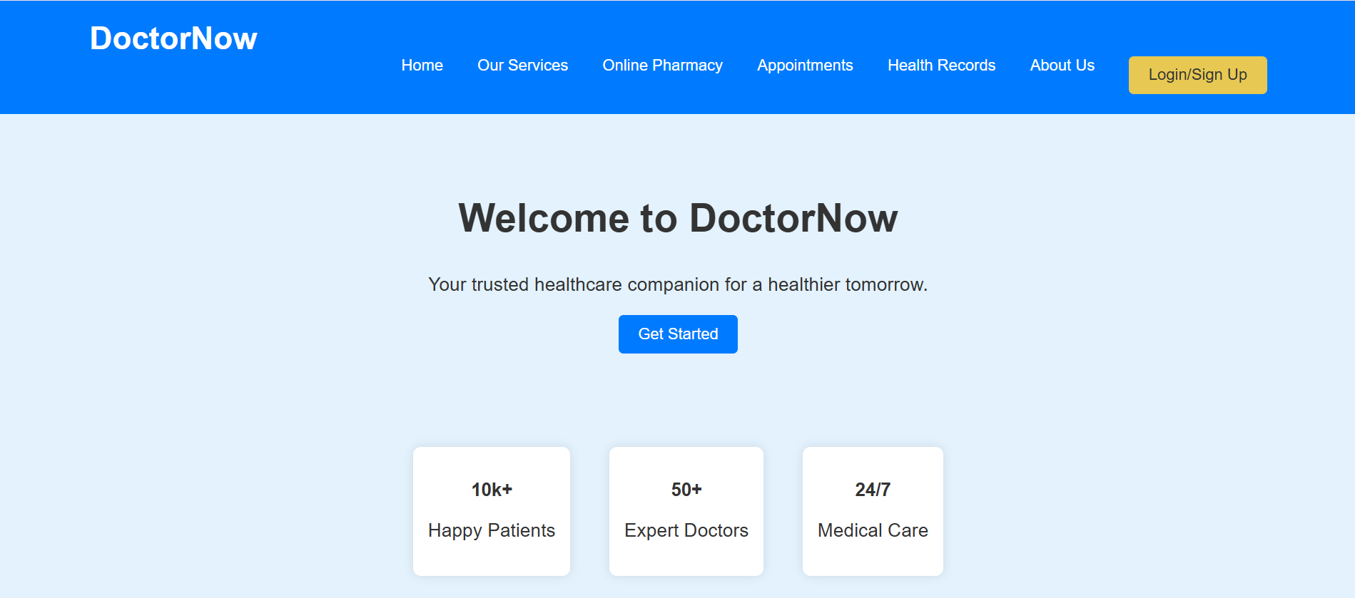 Healthcare Management Platform screenshot