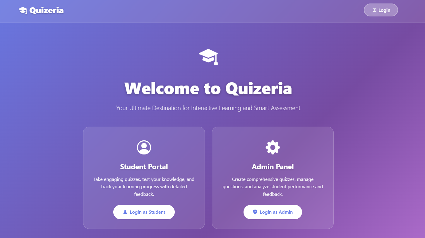 Quiz Management System screenshot
